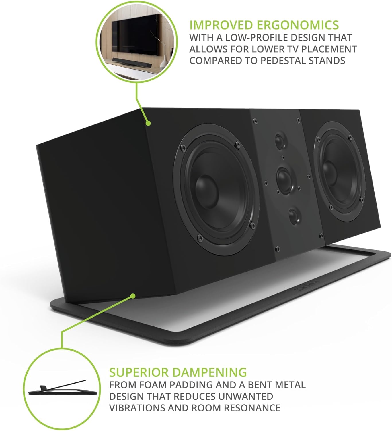 Kanto S10 - Supporto Angolato per Sound Bar e Speaker - immagine 3