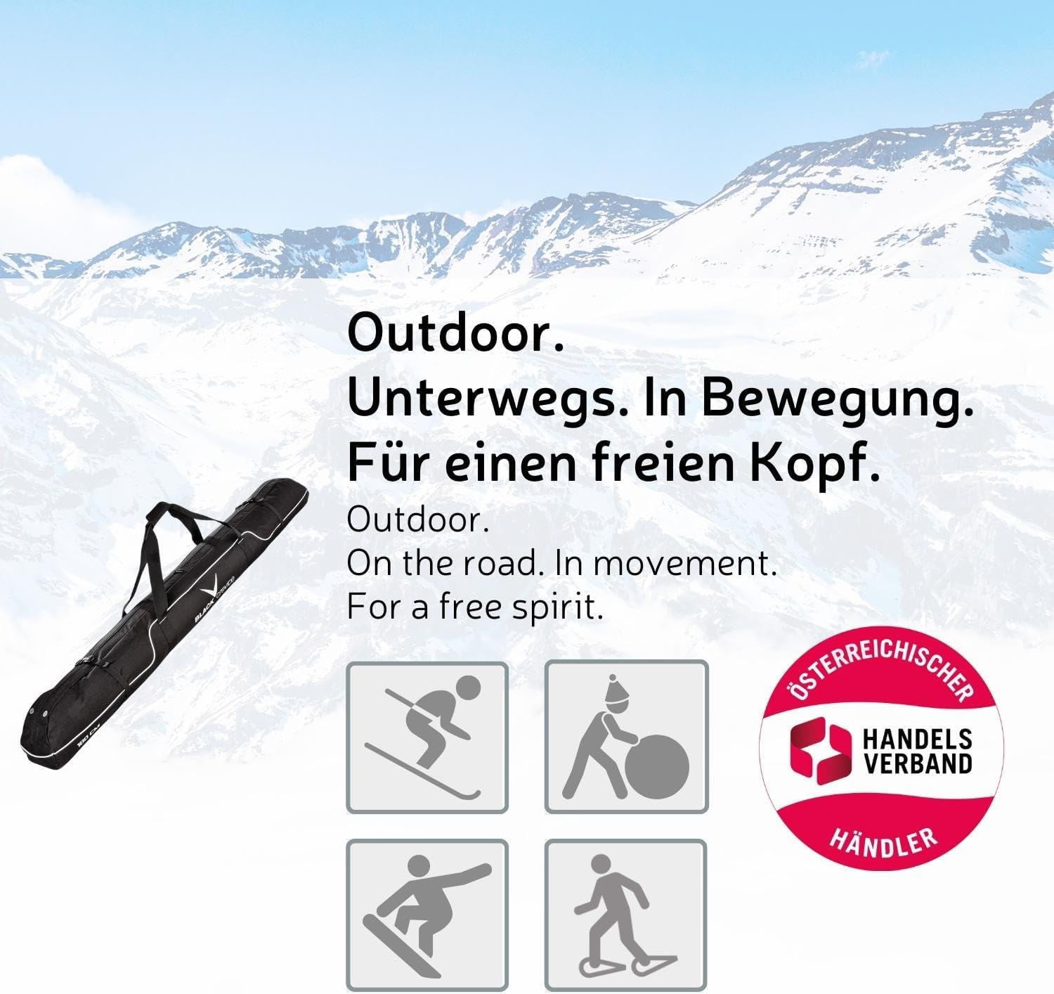 Black Crevice Borsa da sci - immagine 3