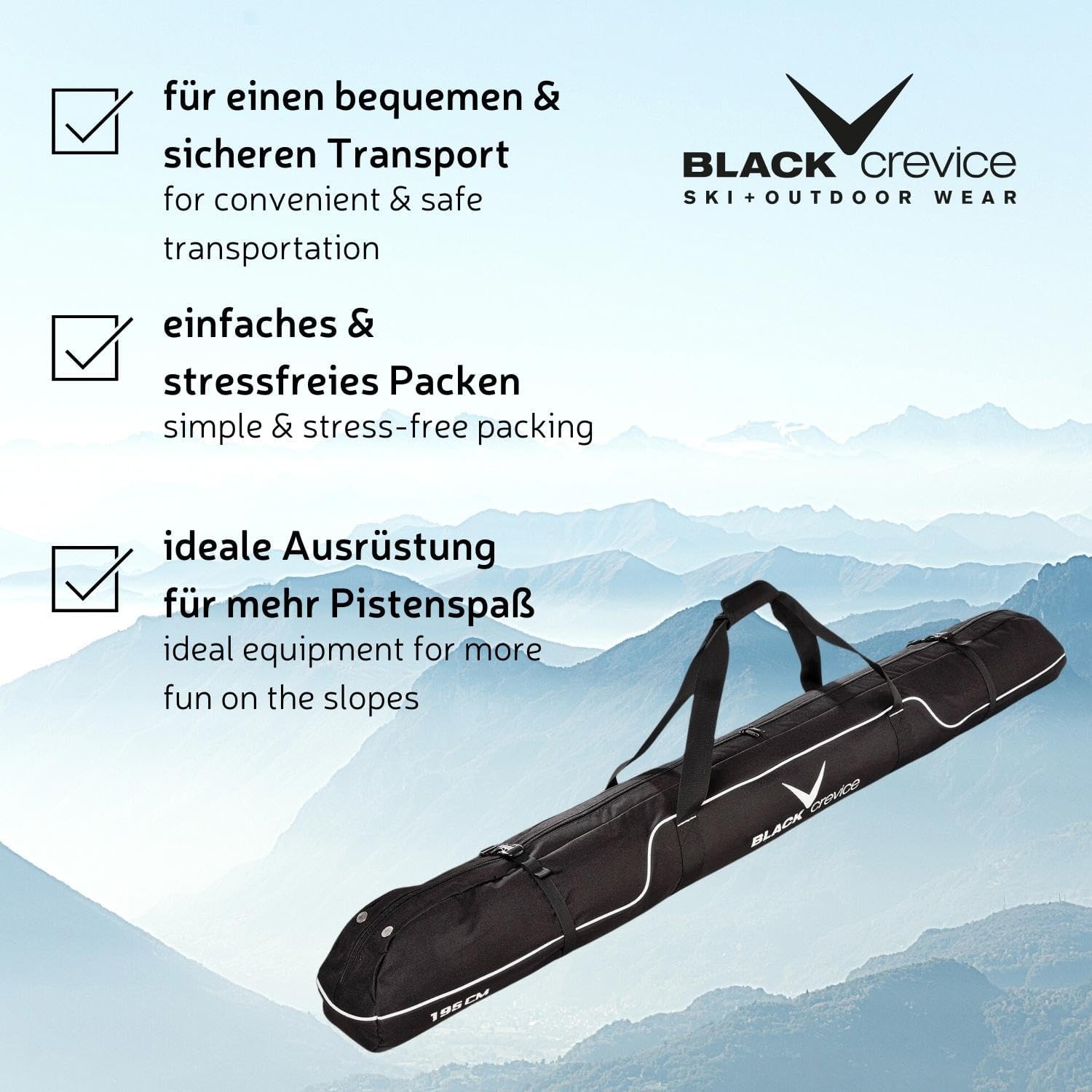 Black Crevice Borsa da sci - immagine 5