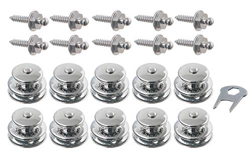 New Marine 10 Pezzi TENAX Grandi con 10 Viti e Chiave