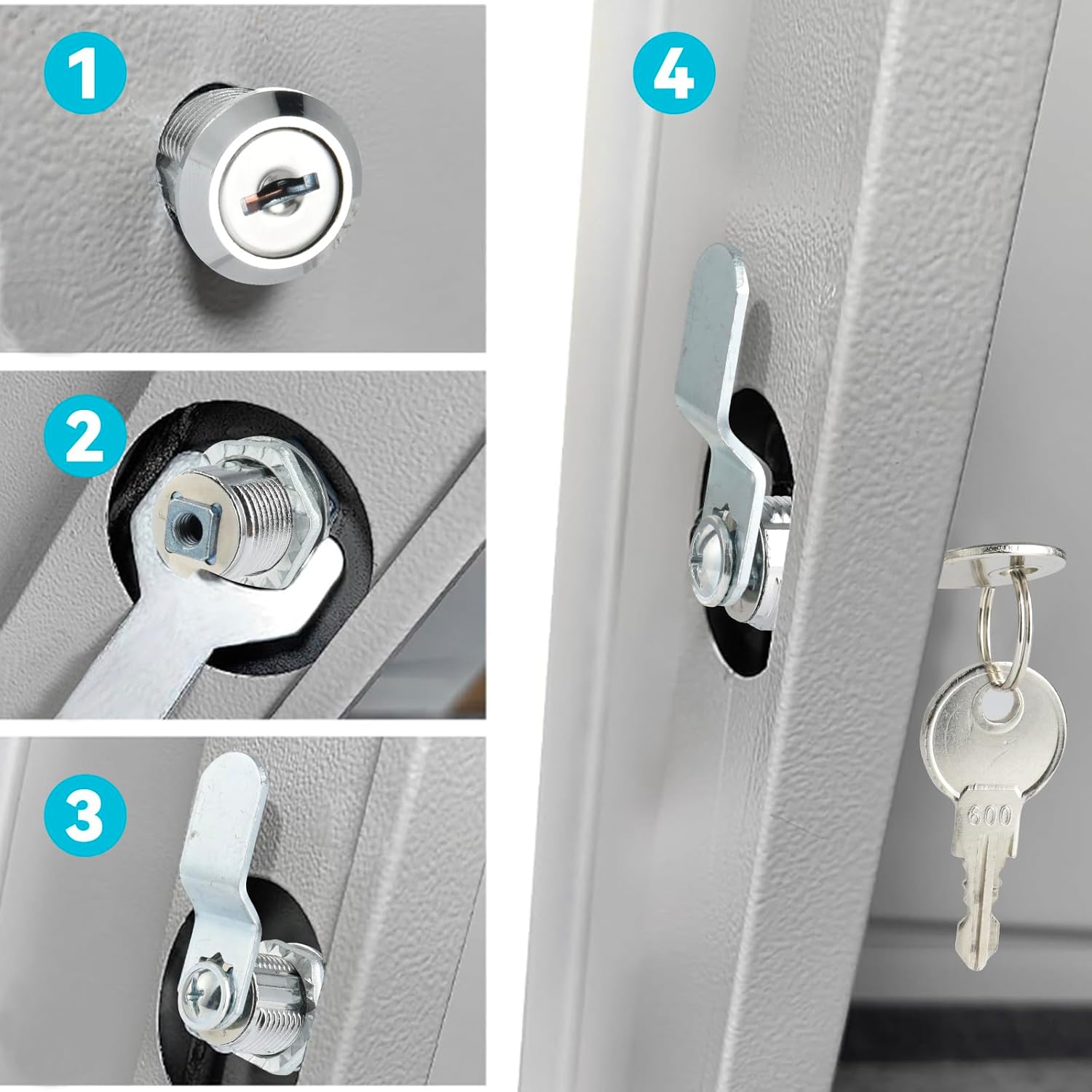 Aiqinu Serratura per Cassetta Postale 16mm - immagine 6