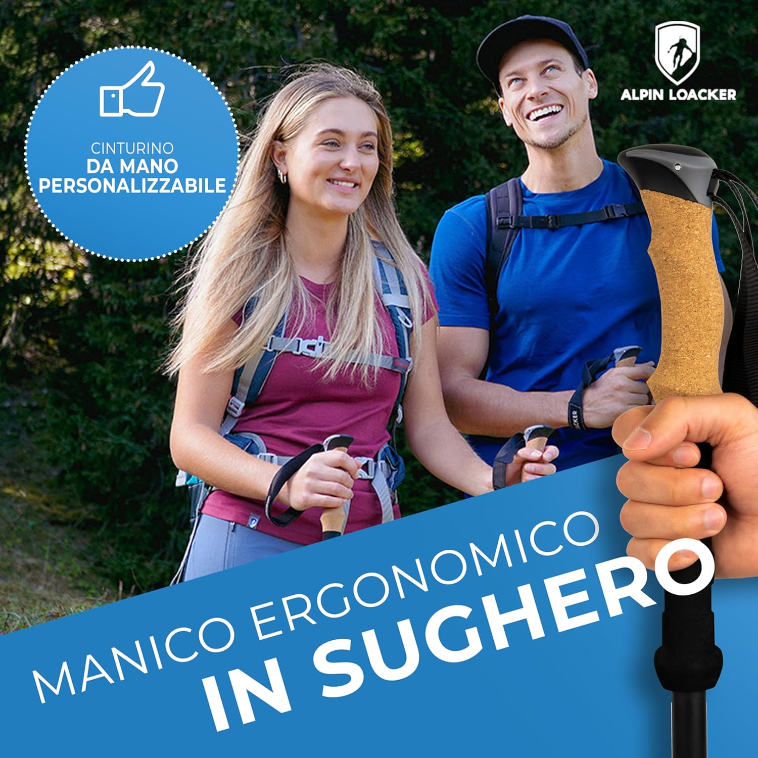 Alpin Loacker Bastoncini Trekking Carbonio o Alluminio - immagine 3