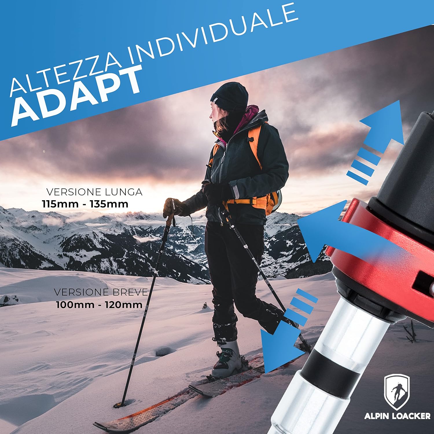 Alpin Loacker Bastoncini Trekking Carbonio o Alluminio - immagine 4