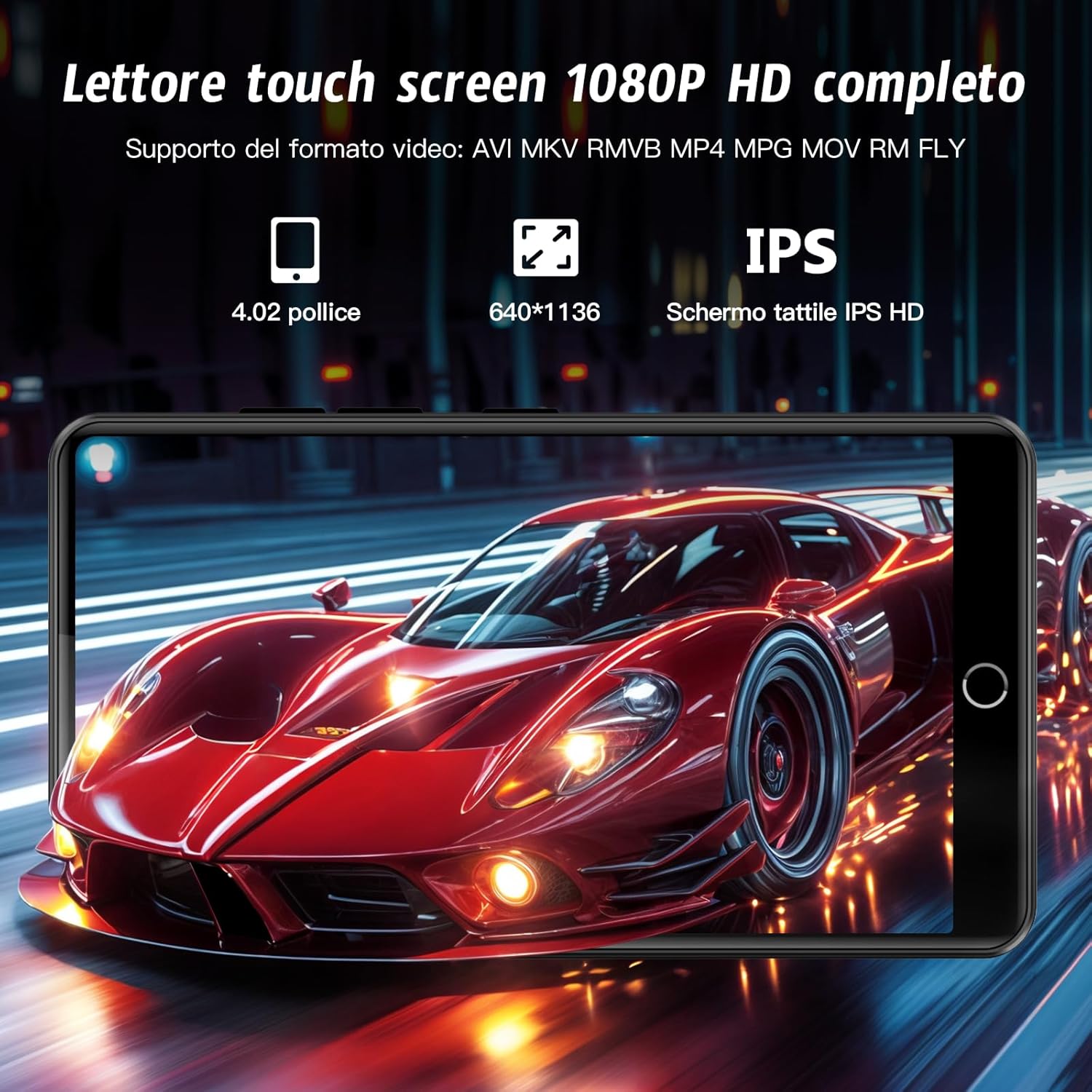 Lettore MP3 144GB con WiFi e Bluetooth, Touch Screen 4.02'' - immagine 5