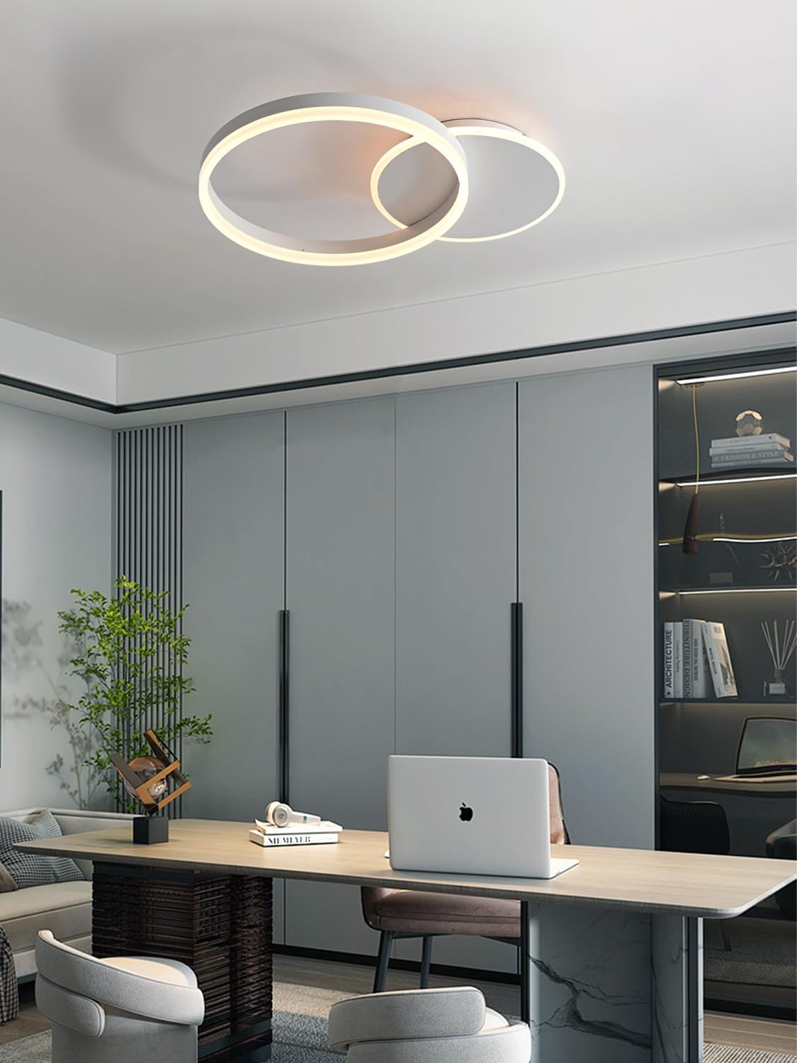 Kaucqi Plafoniera LED Moderna Dimmerabile 36W 3600lm - immagine 7