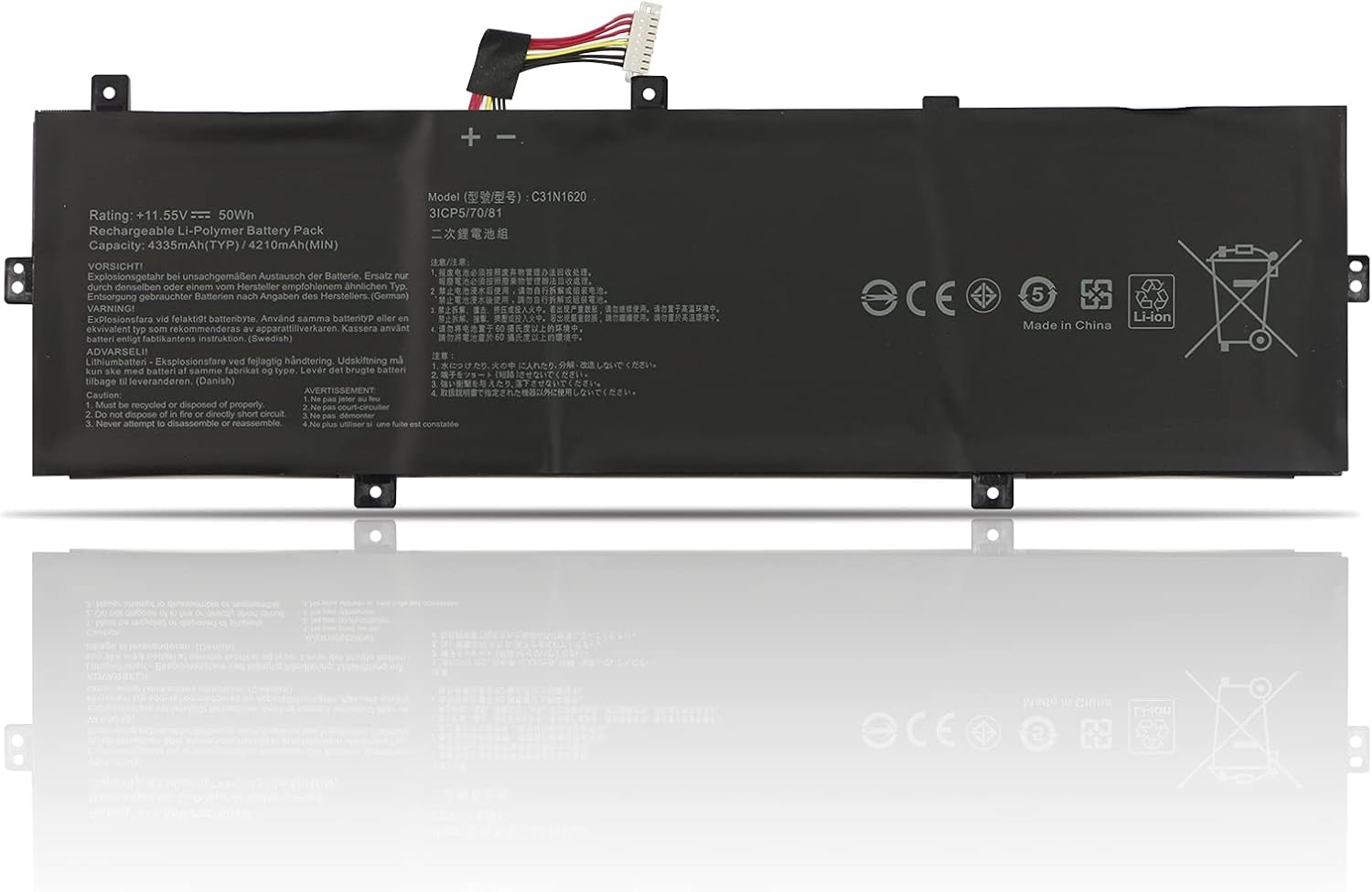 K Kyuer Batteria 50Wh C31N1620 per Asus Zenbook - immagine 1