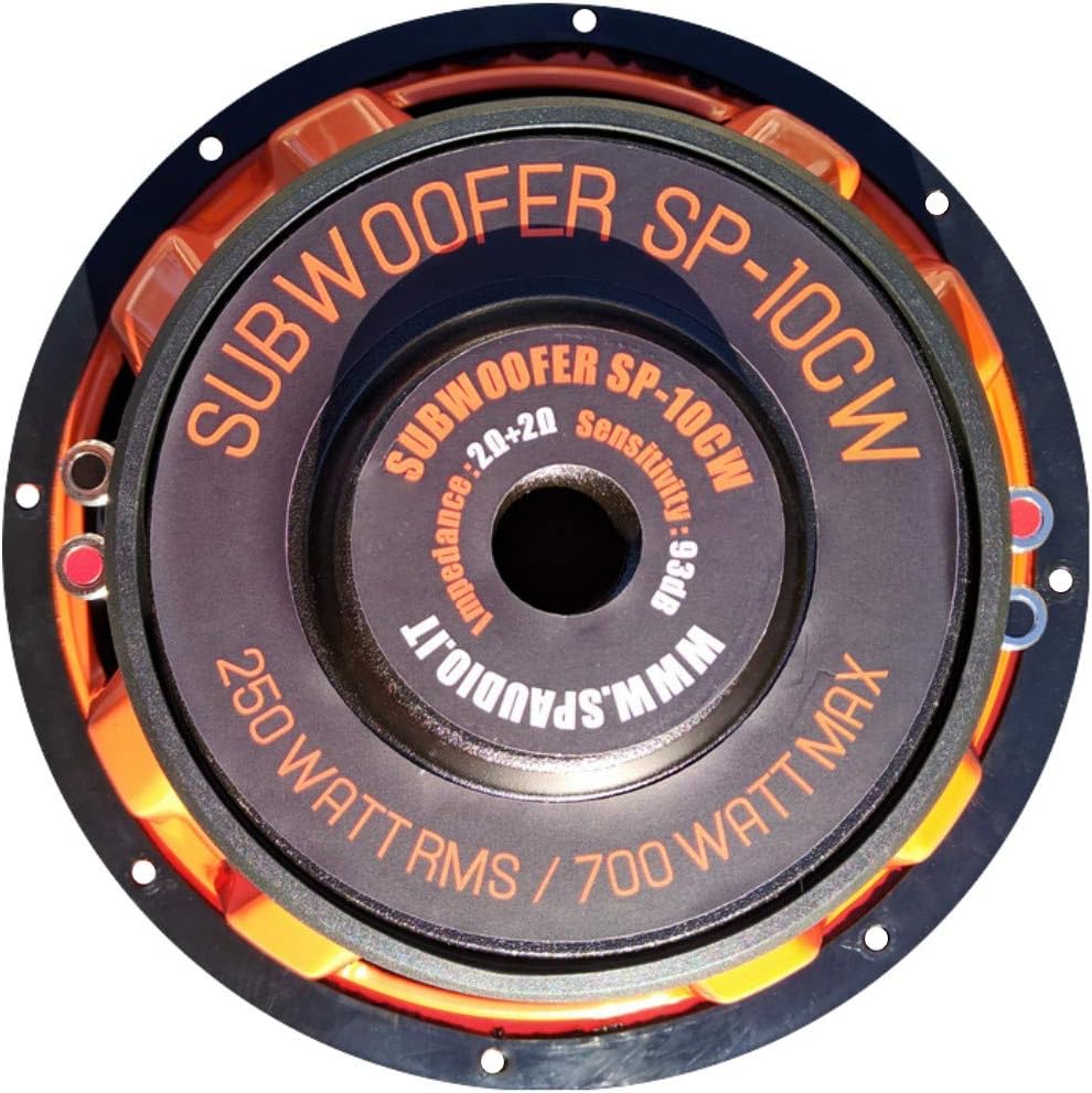 Sp Audio 1 SP-10CW - Subwoofer Auto 25cm DVC 2+2 Ohm - immagine 6