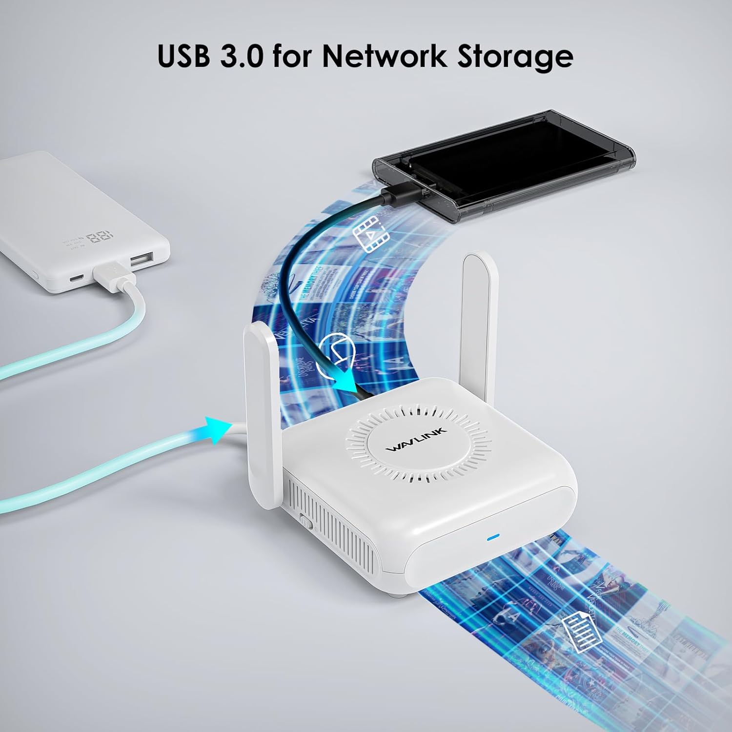 Wavlink AX3000 Wi-Fi 6 Router Viaggio VPN USB-C - immagine 4