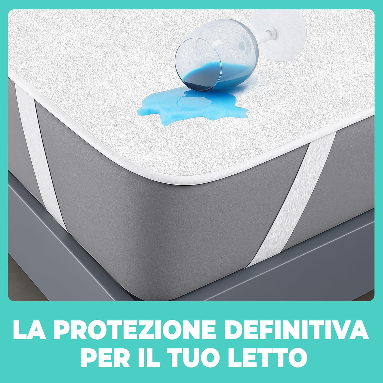 Flowen Coprimaterasso Impermeabile in Cotone 60x120cm - immagine 8