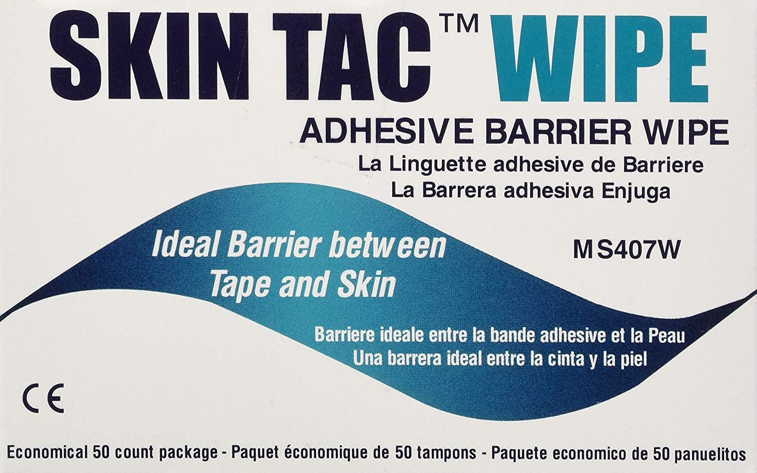 Skin-Tac TM - Salviette adesive per barriere, confezione da 2, 50 pezzi