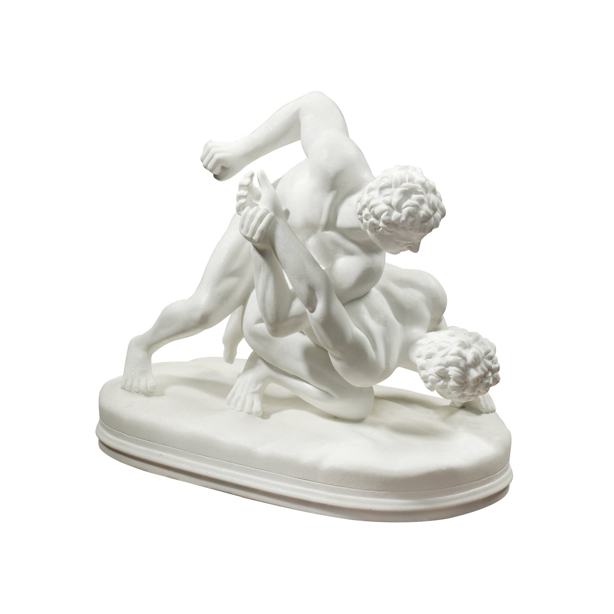 Design Toscano PD1908 - Statua Lottatori Greci, Bianco