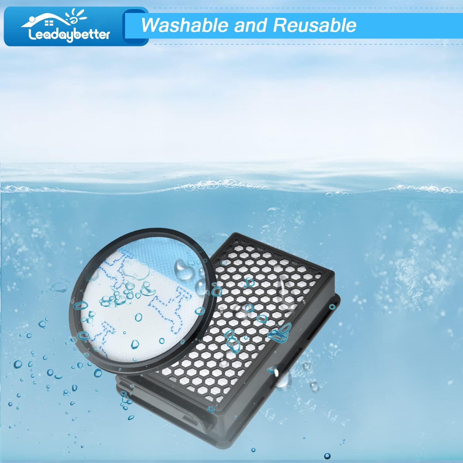 Leadaybetter Filtro HEPA per Rowenta Compact Power - immagine 5