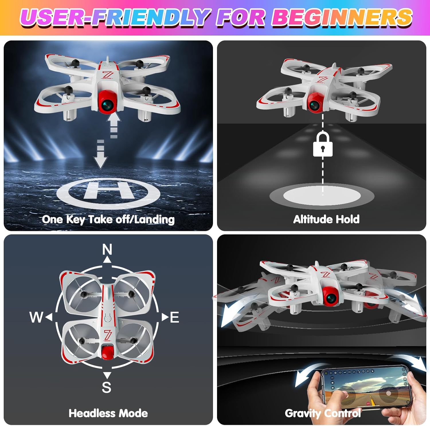 Mini Drone con Telecamera HD 720P per Bambini - immagine 2