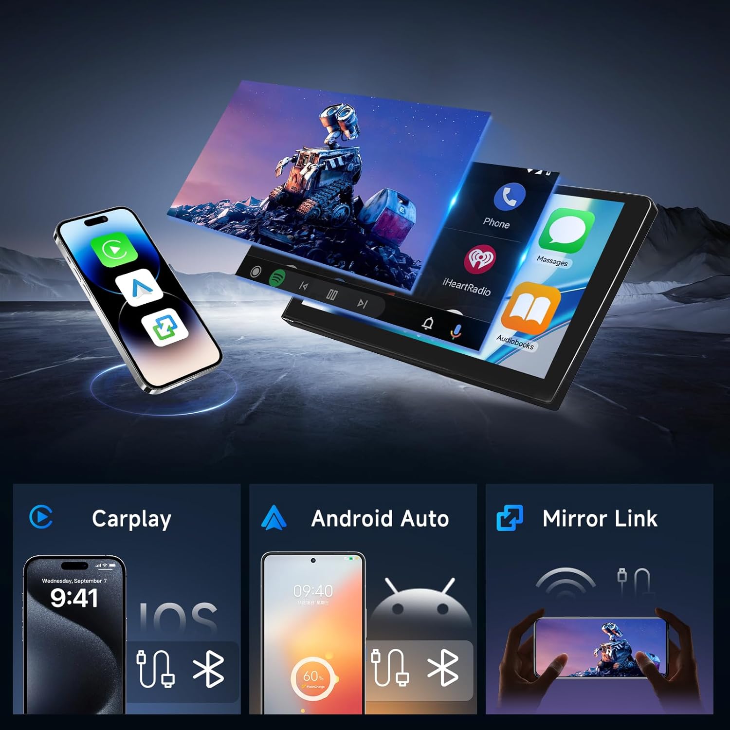 Hodozzy Android Autoradio 9" per Audi A3 S3 RS3 8P 8V (2003-2013) - immagine 2