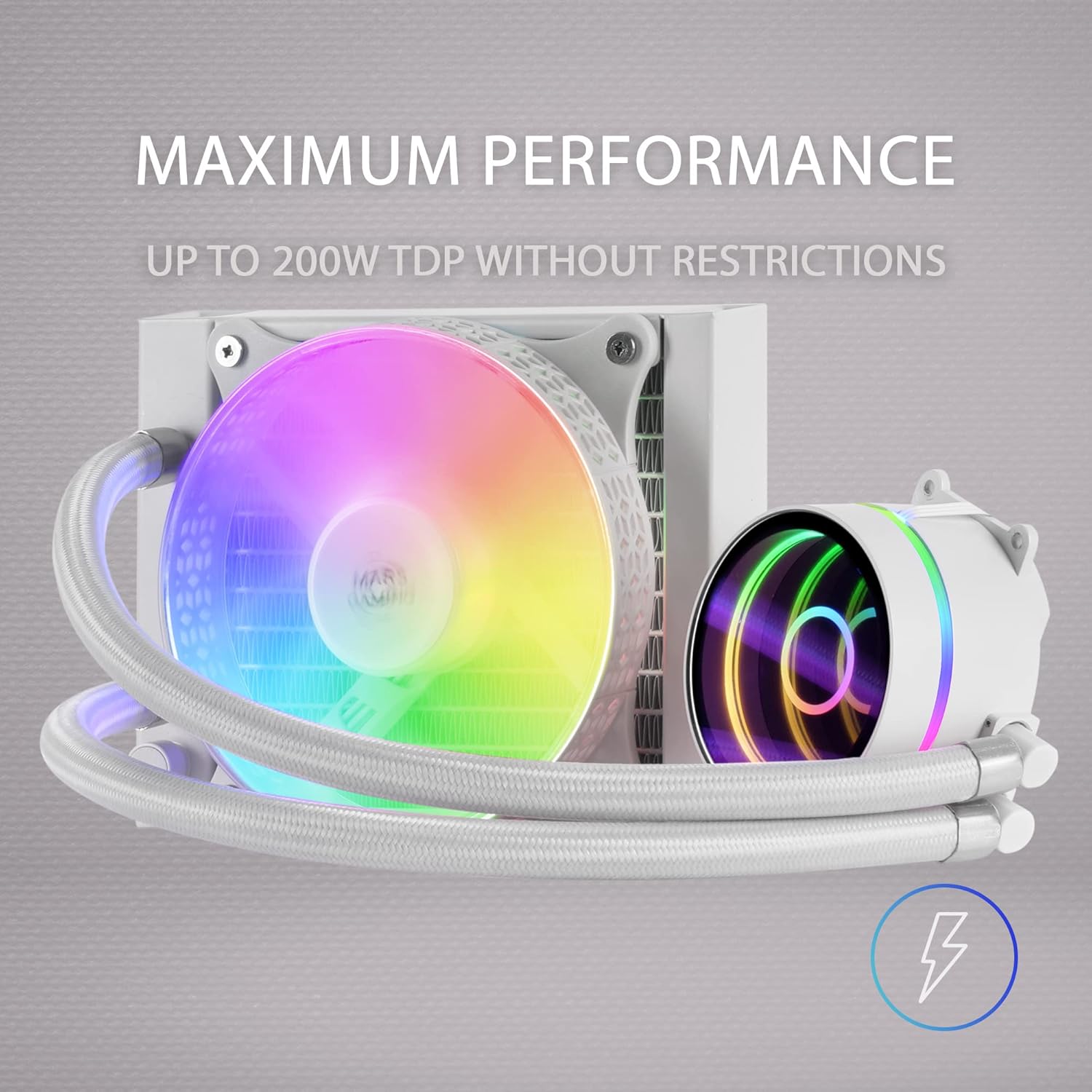 Mars Gaming ML-ONE120 - Raffreddamento a Liquido CPU, Bianco - immagine 3