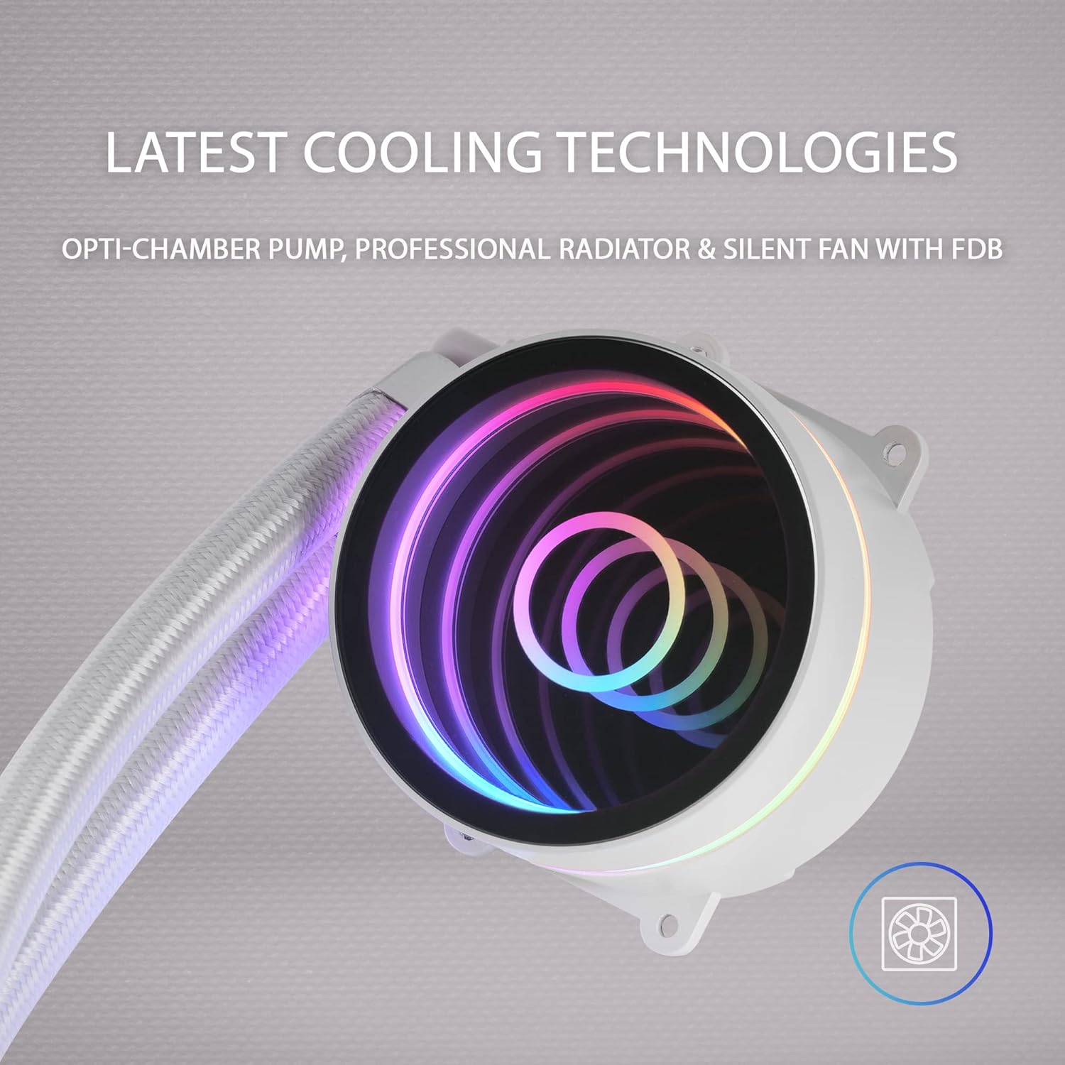 Mars Gaming ML-ONE120 - Raffreddamento a Liquido CPU, Bianco - immagine 4