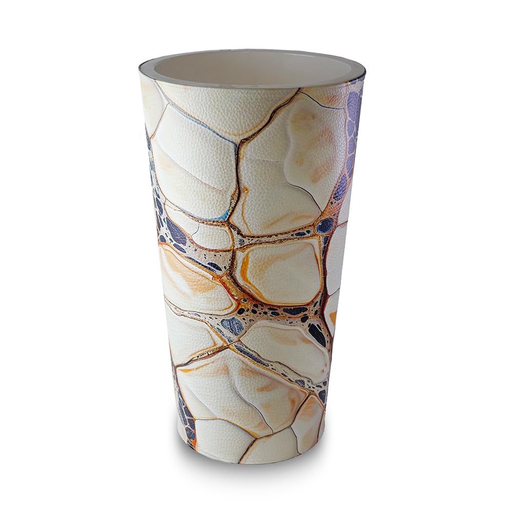 Septe Maison Deluxe Vaso da Arredamento in Eco-Pelle, Iberico