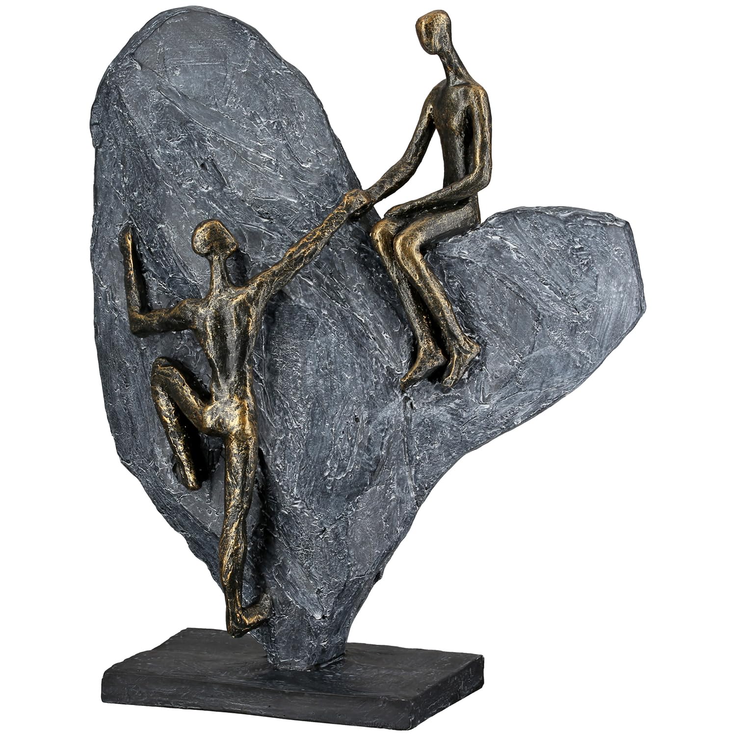 Casablanca Scultura Heart of Stone in Resina, 30cm