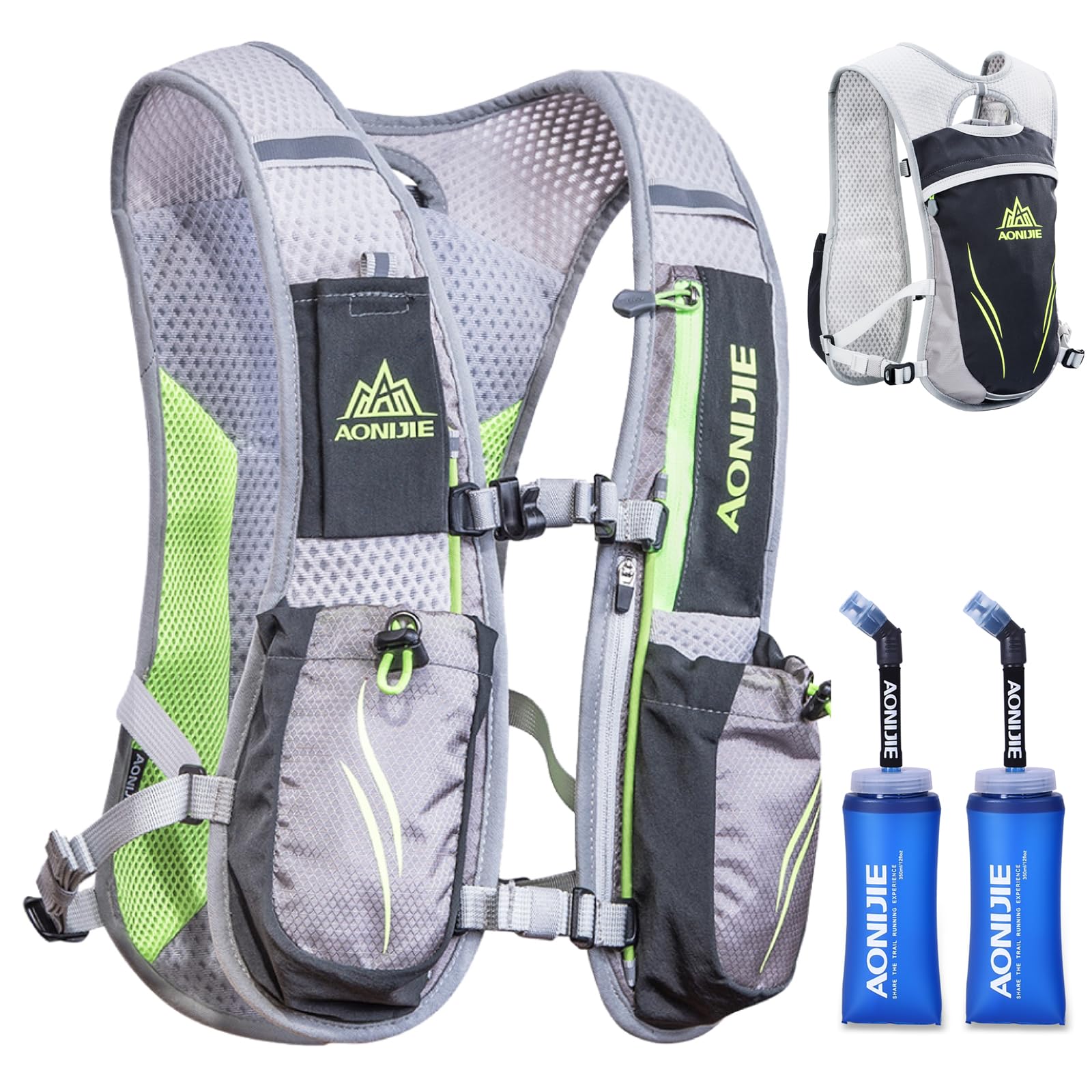 Triwonder Zaino Trail Running 5L con Borraccia