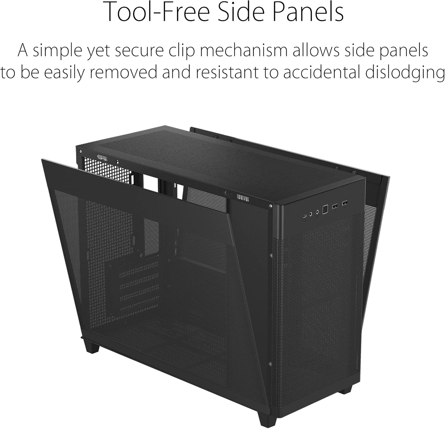 Asus Prime AP201 - Case MicroATX 33 Litri, Nero - immagine 4