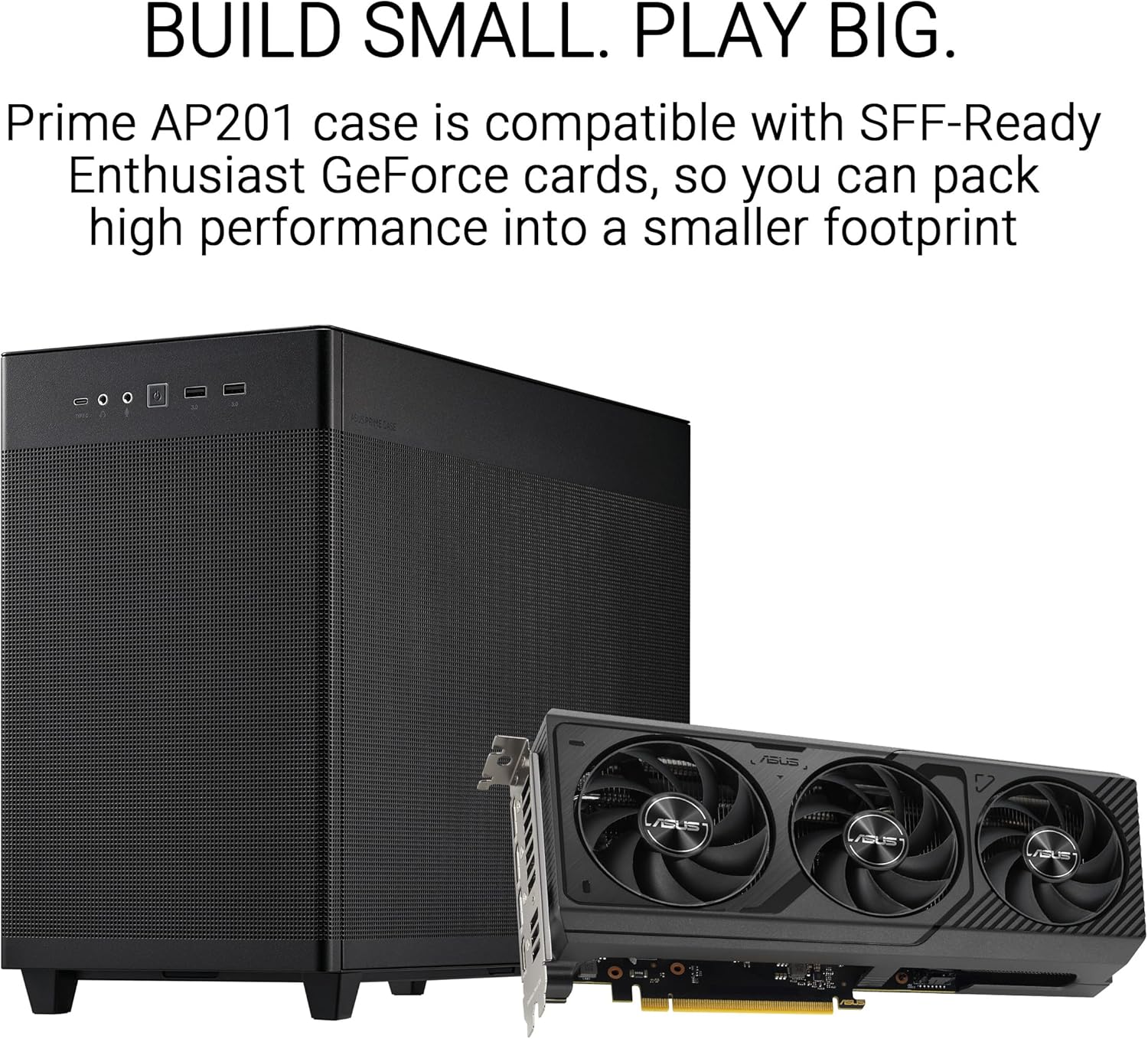 Asus Prime AP201 - Case MicroATX 33 Litri, Nero - immagine 5