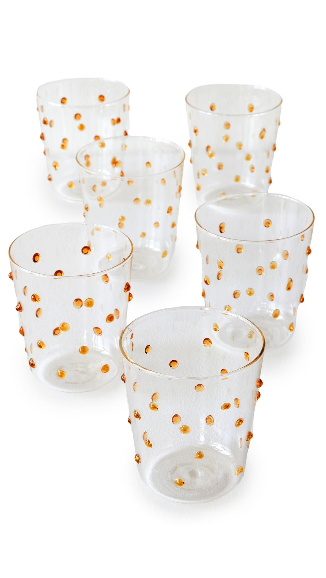 Bicchiere Zafferano Party Tumbler Giallo oro 45 Cl Set 6 pezzi In Vetro