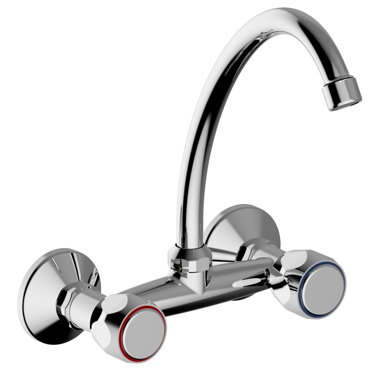 Schläfer 3431112 - Rubinetto Lavello Cucina a Muro Cromato