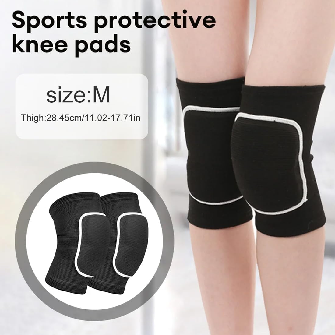 Ginocchiere Sportive con Spugna Ispessita - immagine 2