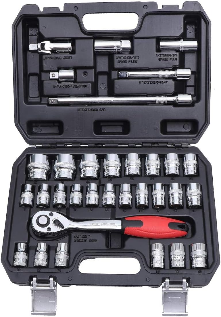 KATSU Set Chiavi a Bussola 1/2" 32 Pezzi (8-32mm) - immagine 1
