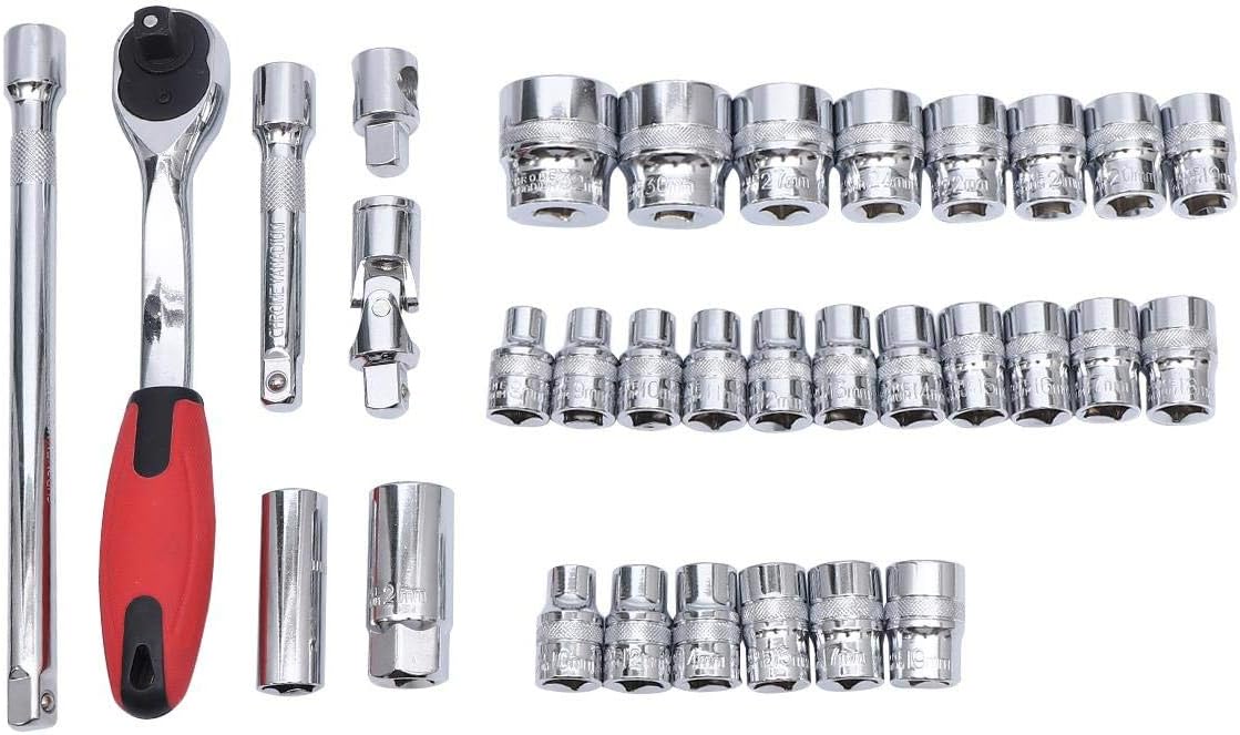 KATSU Set Chiavi a Bussola 1/2" 32 Pezzi (8-32mm) - immagine 2