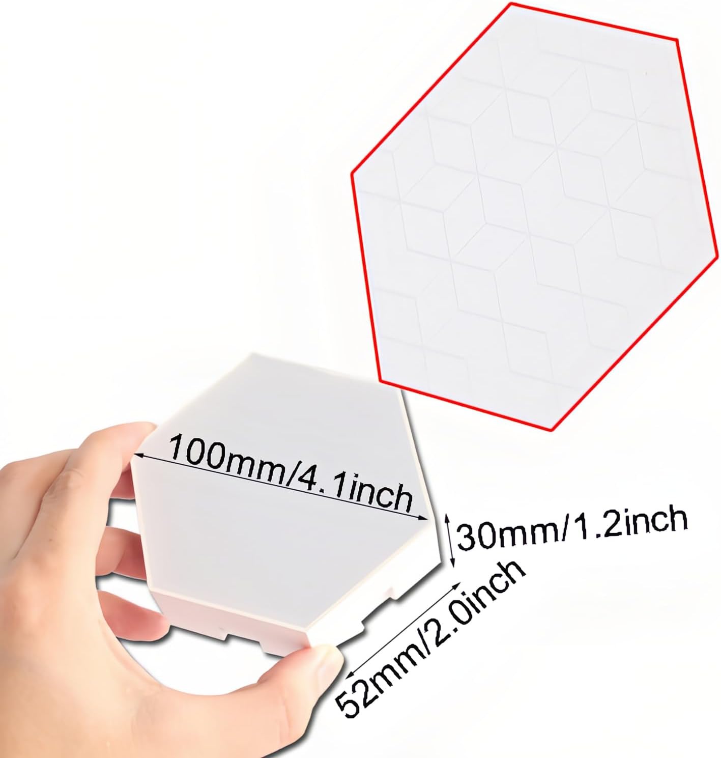 ThreeH Confezione da 8 RGB Hexagon Light - immagine 3