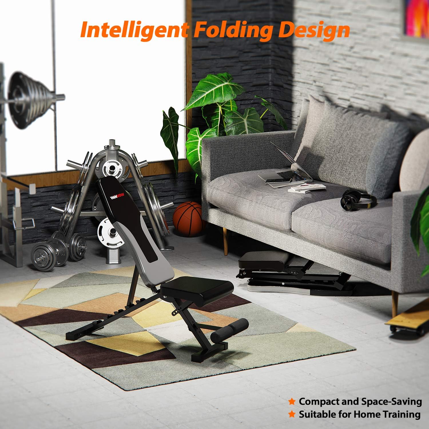 Winnow Panca Pesi Regolabile Pieghevole Multiuso - immagine 5