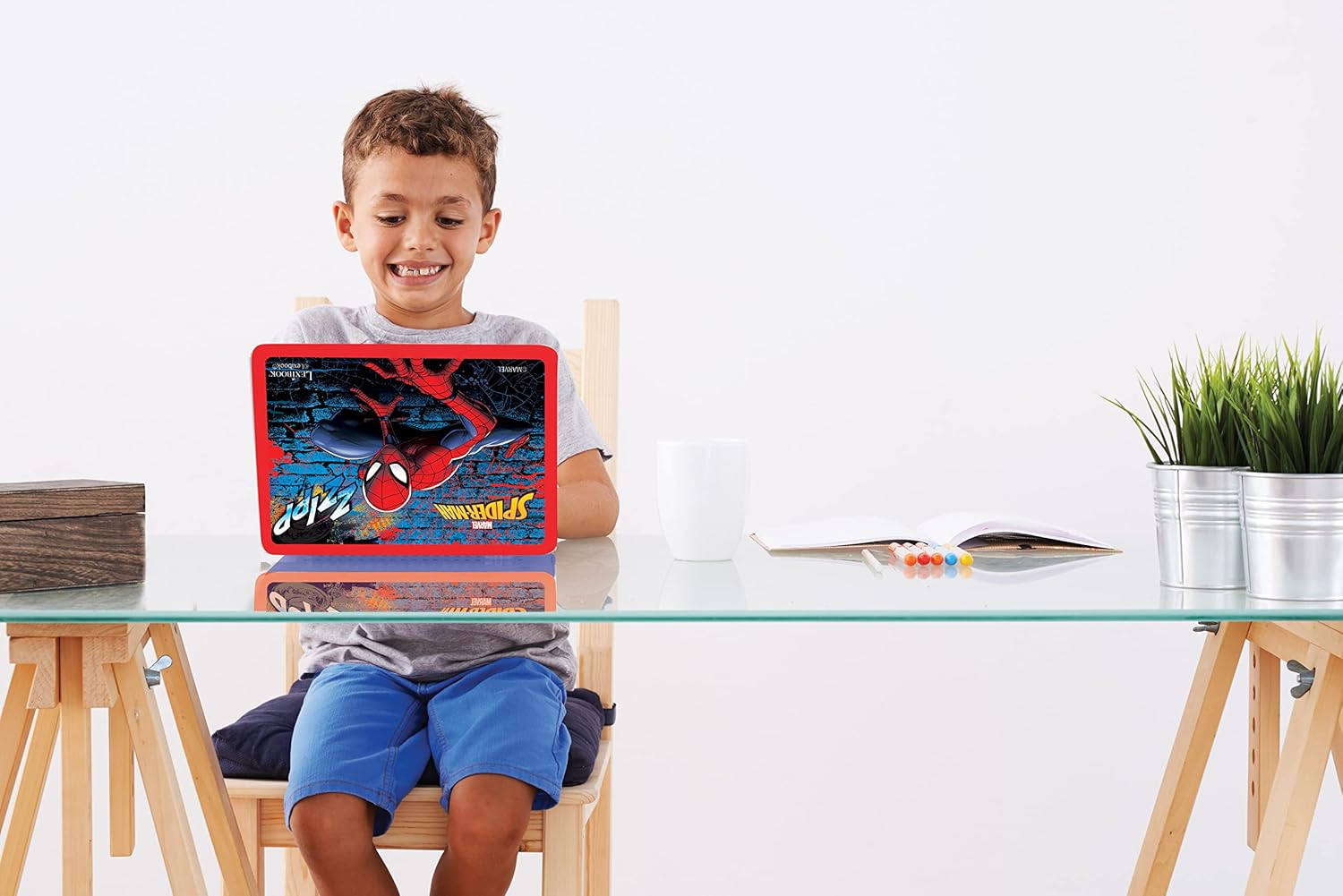 Lexibook JC598SPi2 Spider-Man - Laptop Educativo Bilingue - immagine 5