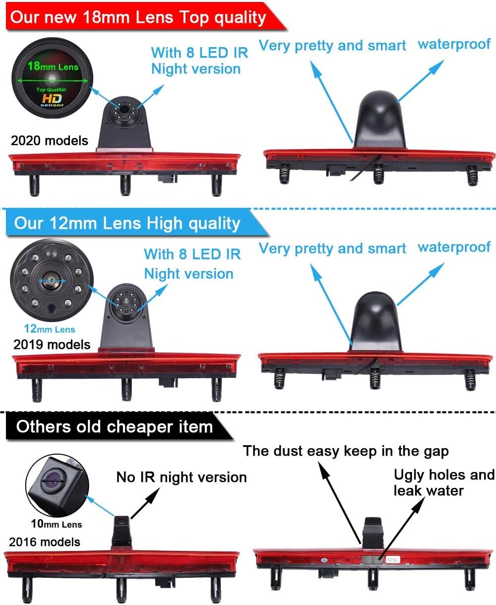 Telecamera Retromarcia per VW T5 (con cover nera) - immagine 3