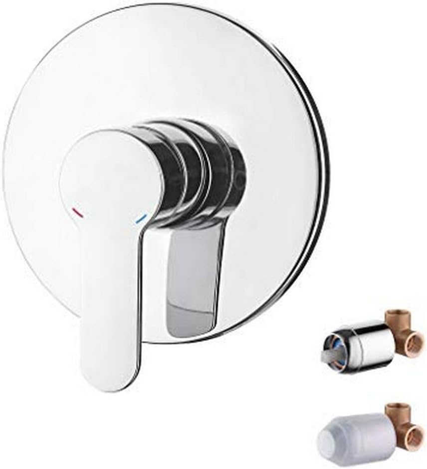 Ibergrif, Miscelatore Monocomando ad Incasso per Doccia, Cromo, Argento