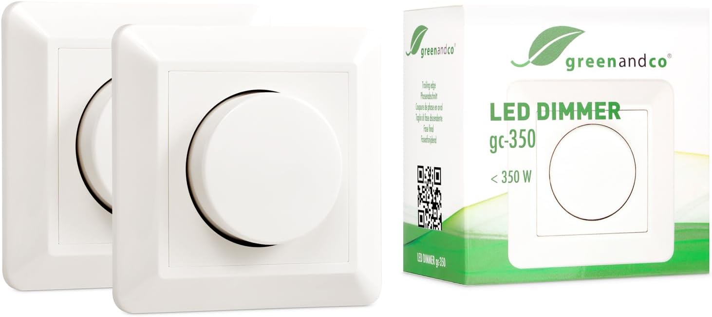 Greenandco® gc-350 Dimmer da Incasso LED e Alogeno