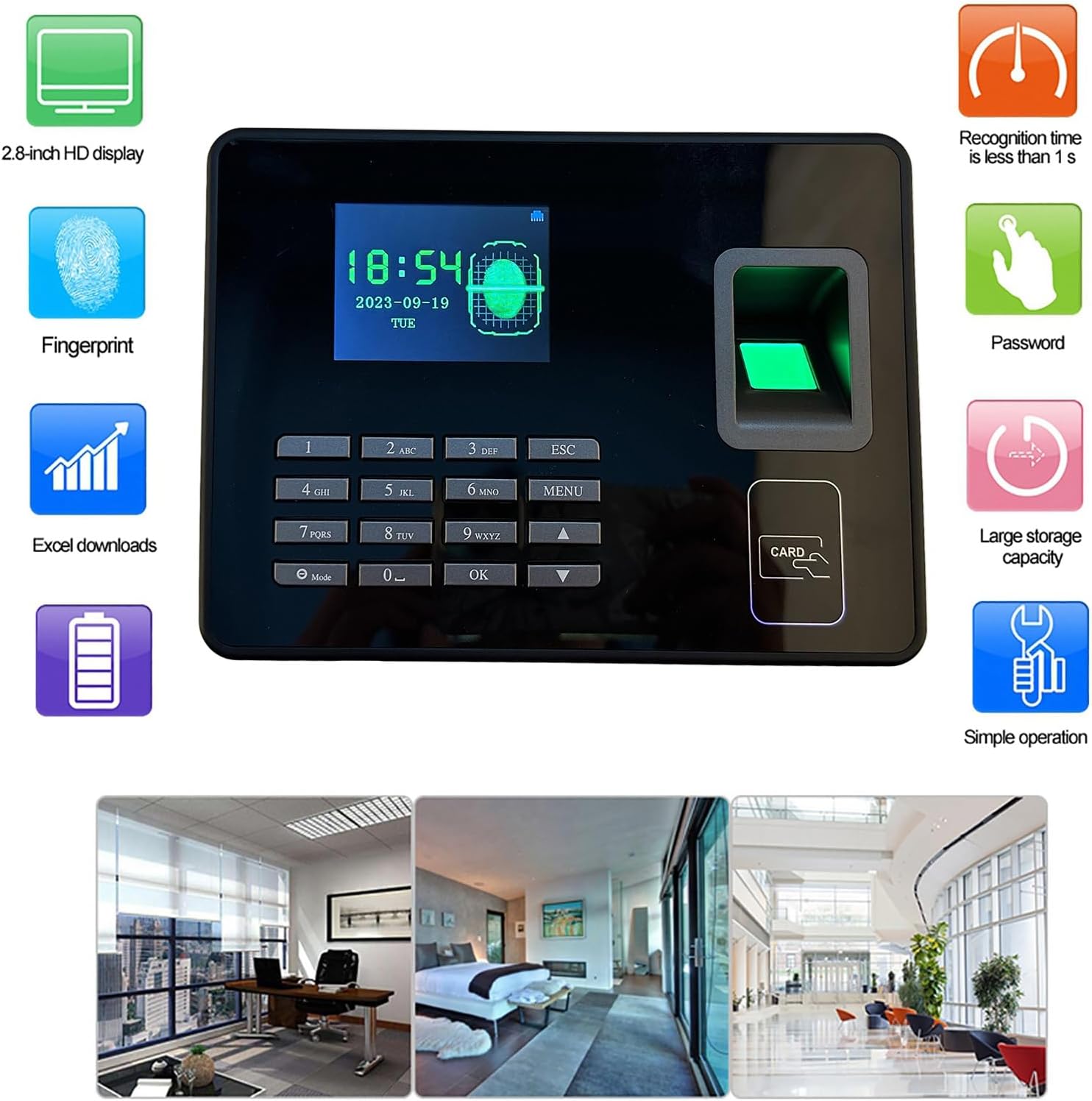 Macchina Presenza Dipendenti con Impronte Digitali - immagine 3