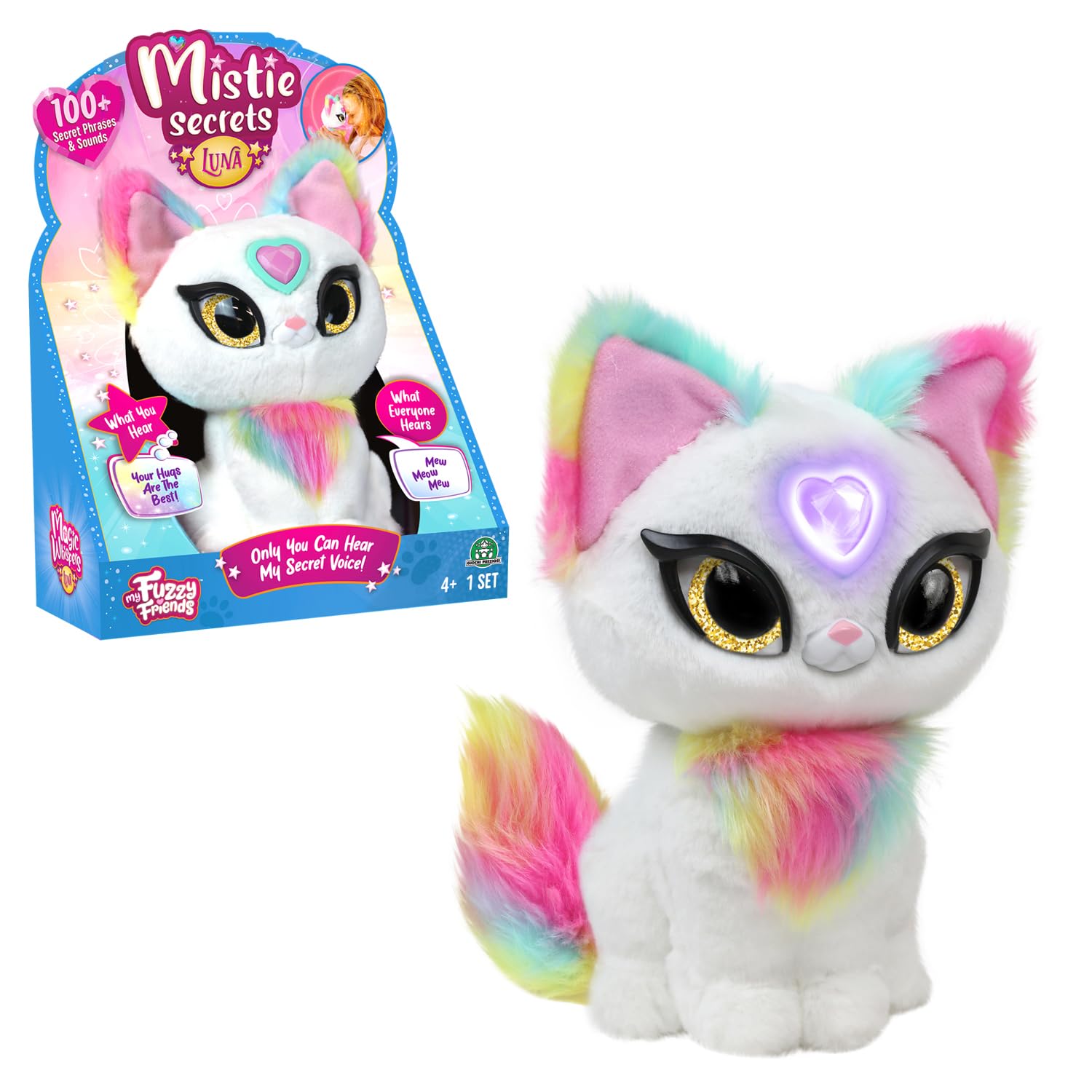 MISTIE SECRETS - Peluche Interattivo Luna 4+ Anni
