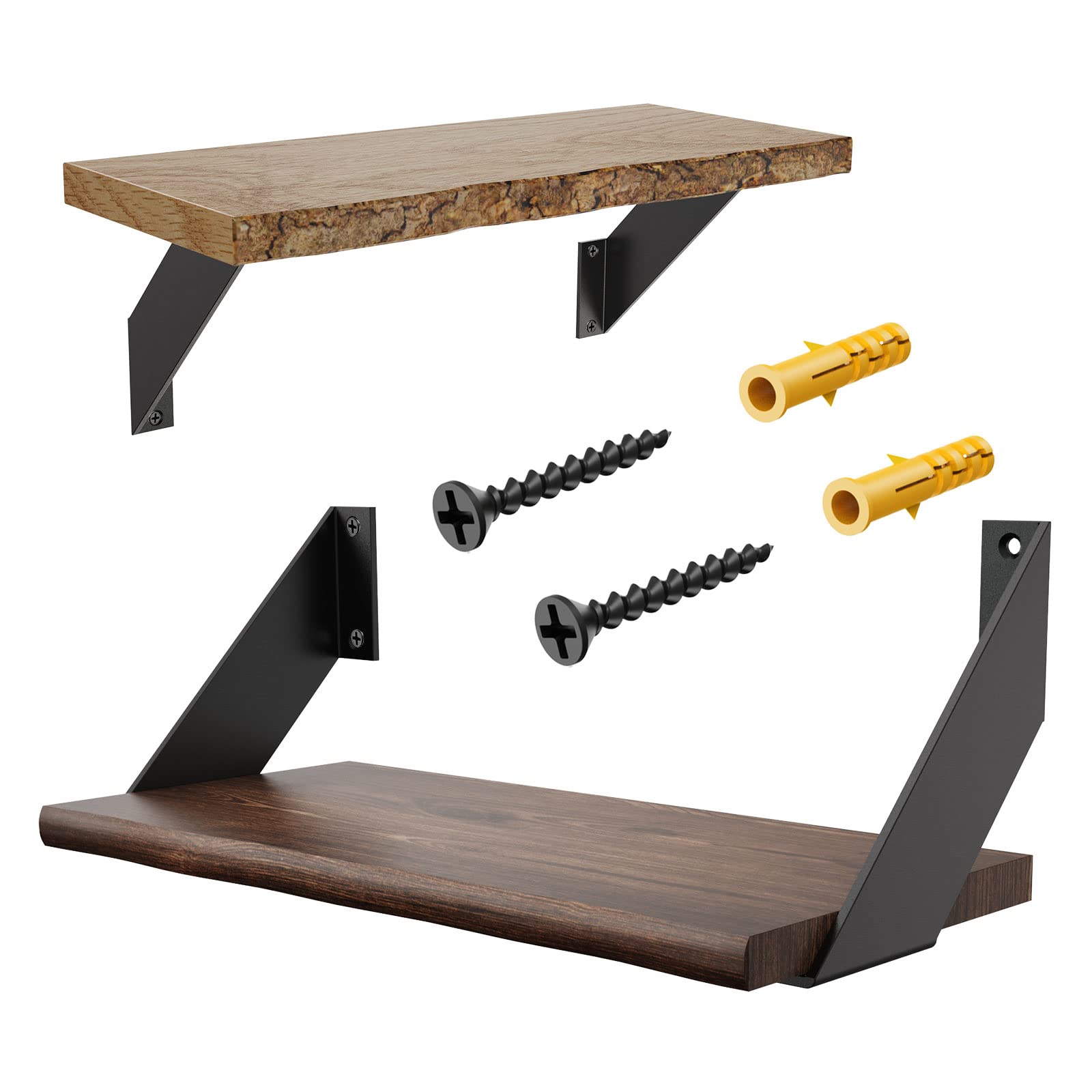 Sporoot Staffe per Mensole Pesanti 20cm, 4 Pezzi