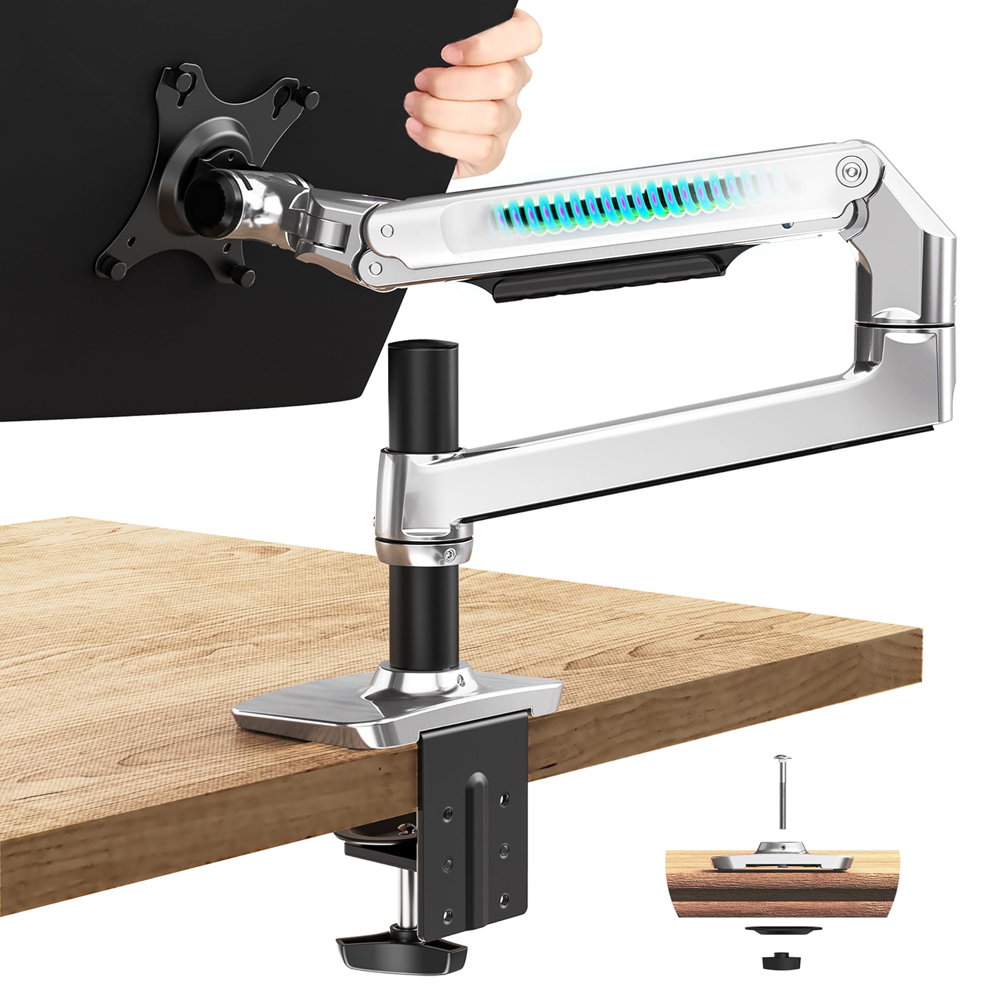 Braccio Singolo per Monitor 34'' - Supporto Scrivania