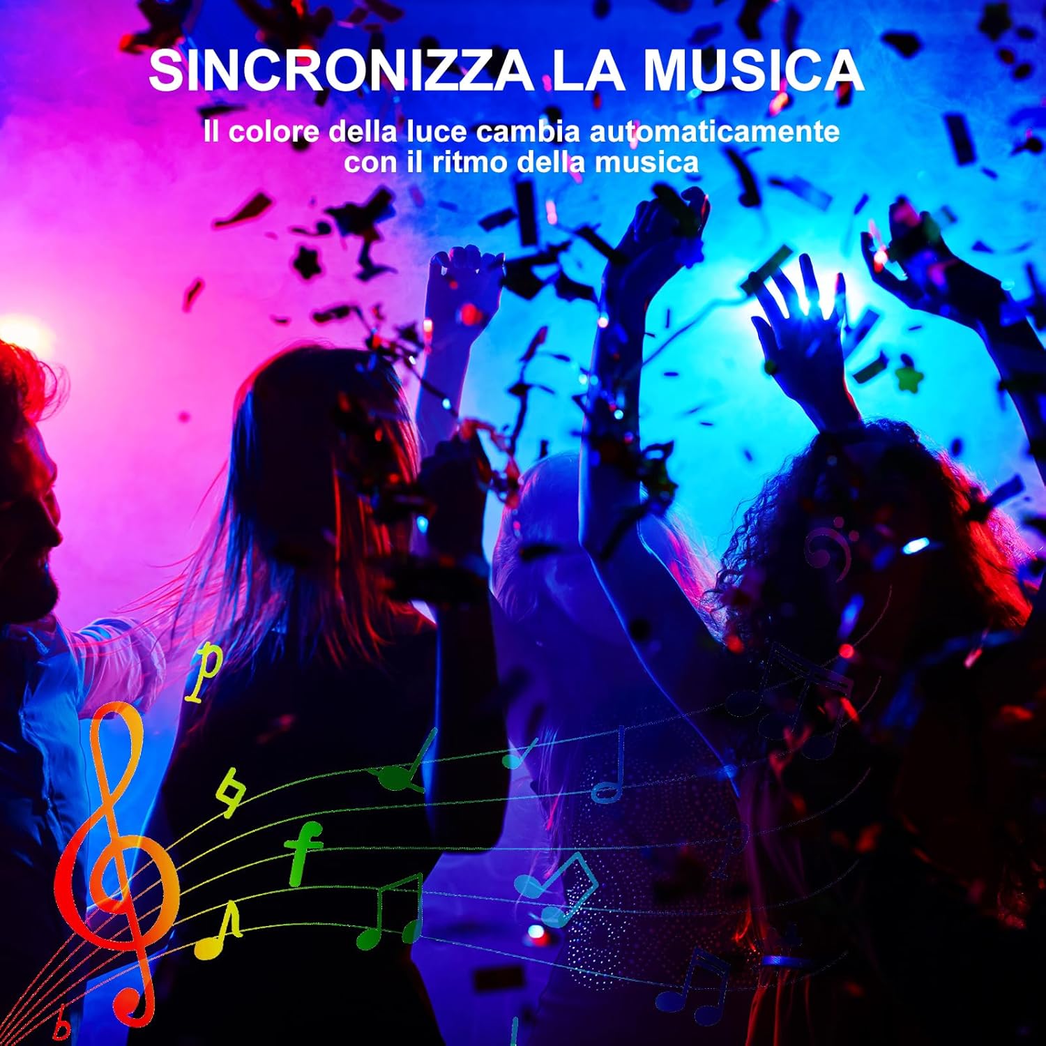 DUSKTEC Faretto LED RGB 80W Esterno con APP Bluetooth - immagine 4