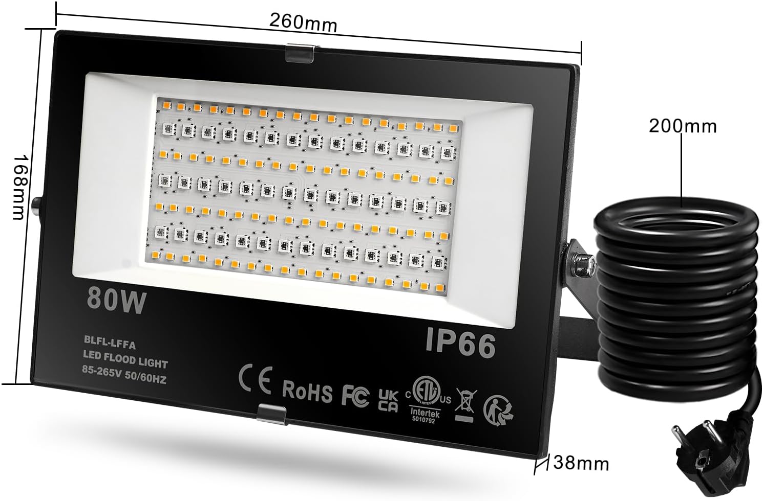 DUSKTEC Faretto LED RGB 80W Esterno con APP Bluetooth - immagine 7