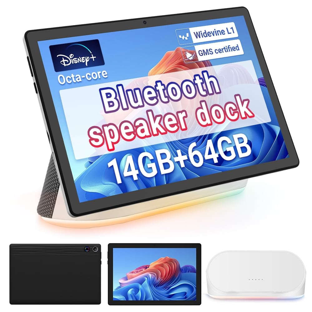 Whitedeer Tablet Android Octa-Core con Dock Altoparlante