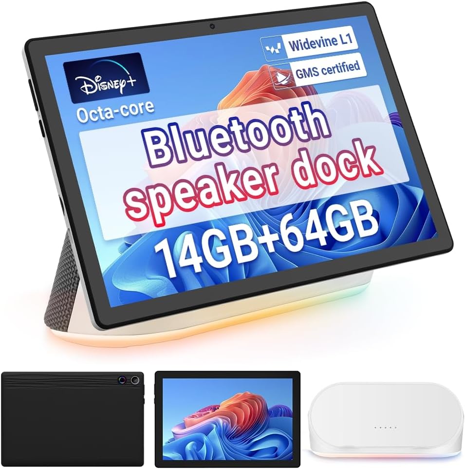 Whitedeer Tablet Android Octa-Core con Dock Altoparlante - immagine 1