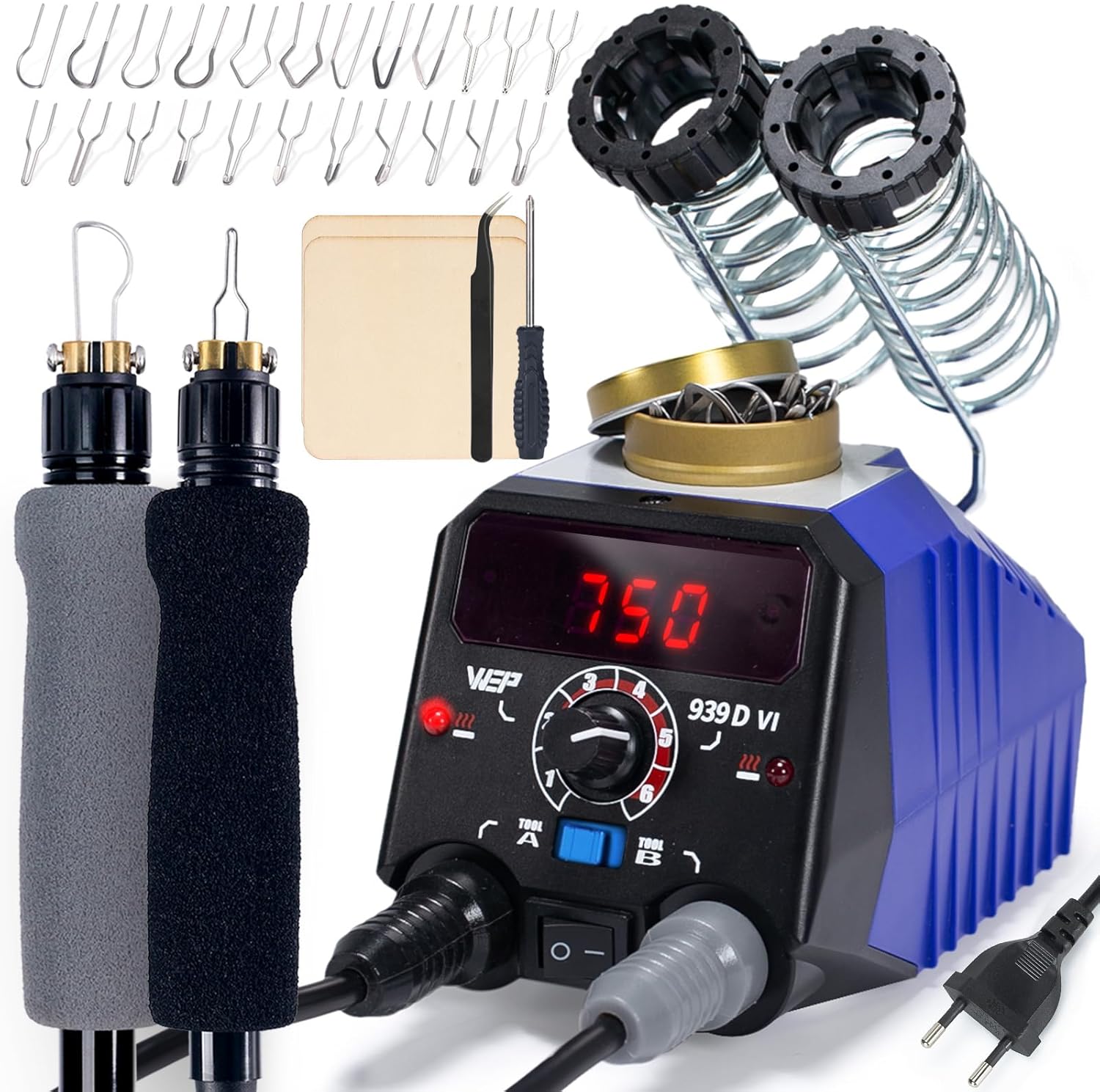 Wep 939D-VI Kit Pirografo per Legno Doppia Penna