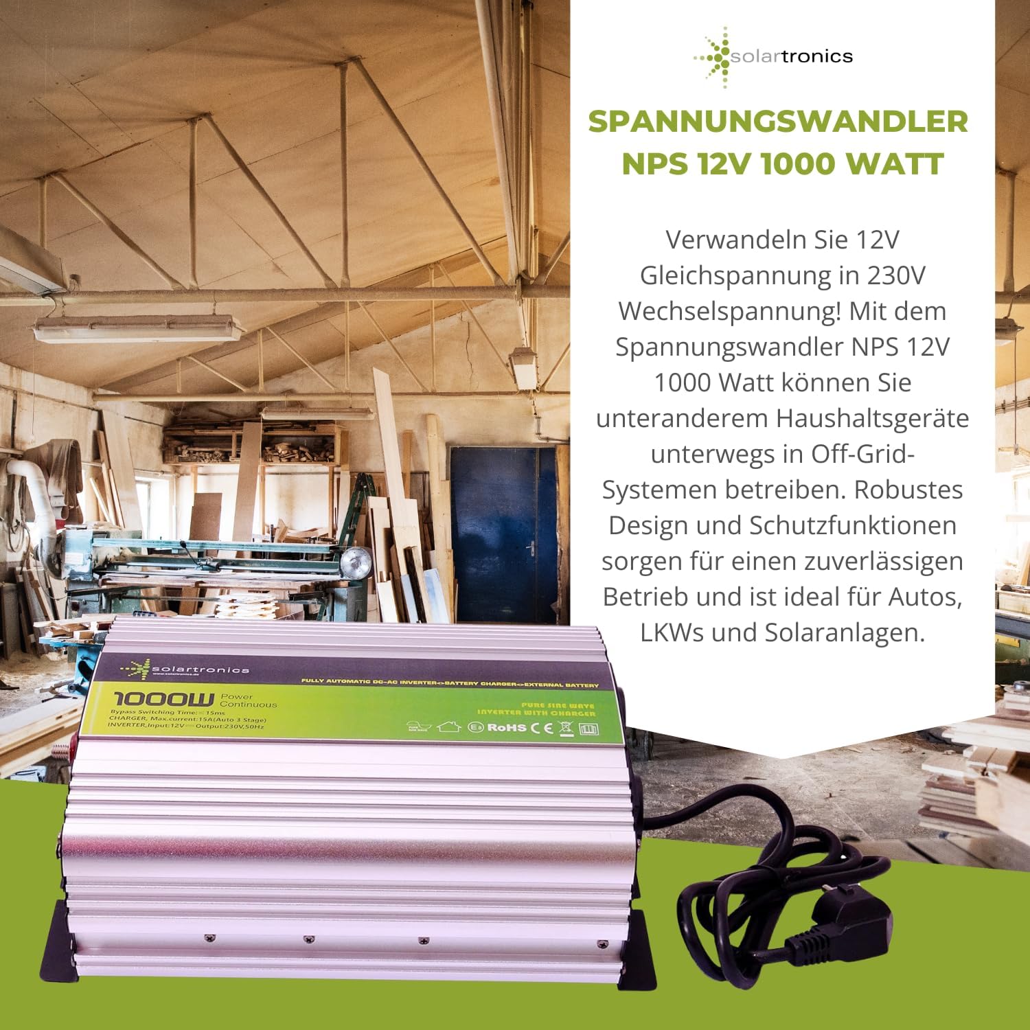 Solartronics Trasformatore USV 12V NPS 1000/2000W - immagine 9