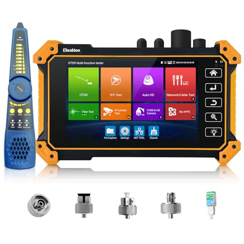 Henkion Tester multifunzione OTDR in fibra ottica 5510 LWL Tester 1310/1550nm 28/26dB Portata 150km IPC Tester TVI CVI AHD CVBS Tester cavo FC/UPC SC ST LC OPM OLS LS VFL