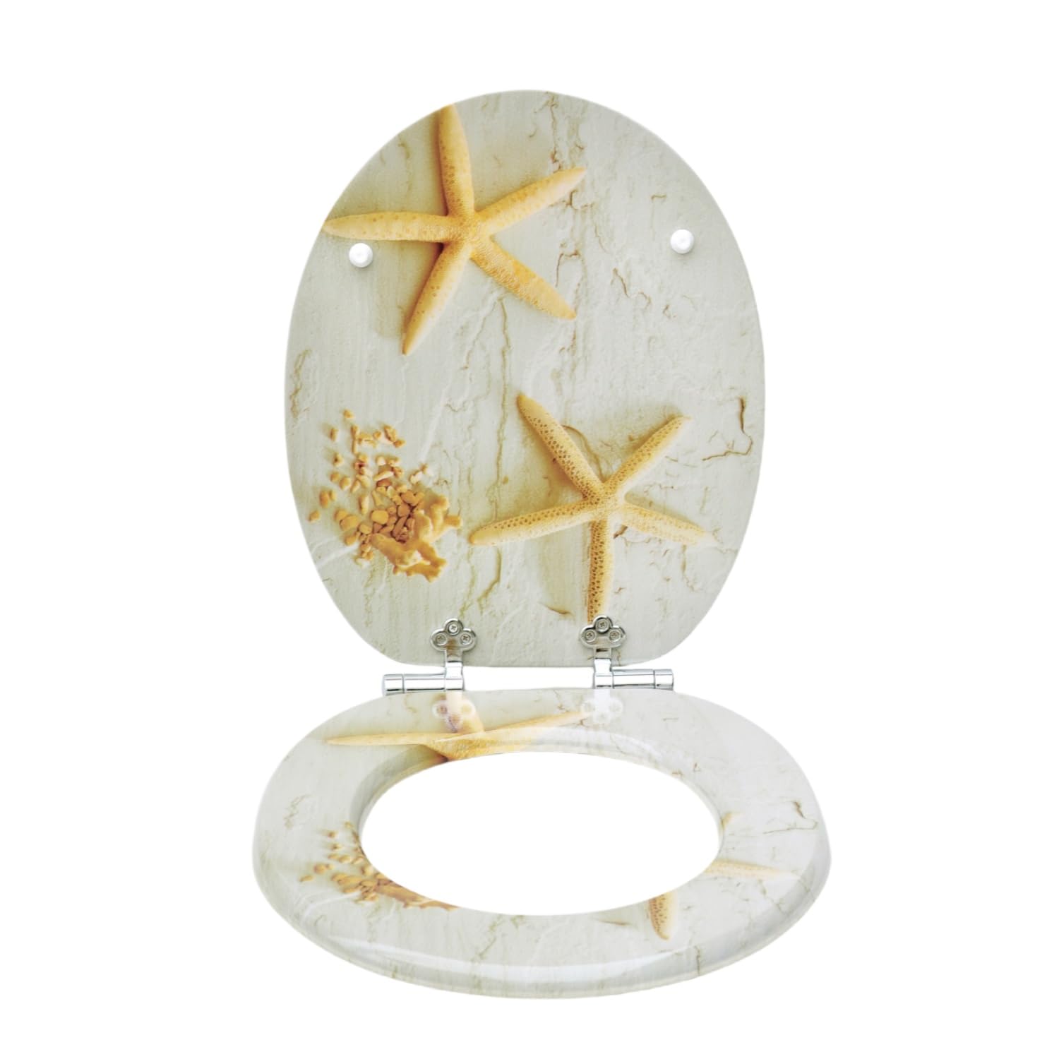 Sedile WC con Abbassamento Automatico, Stella Marina