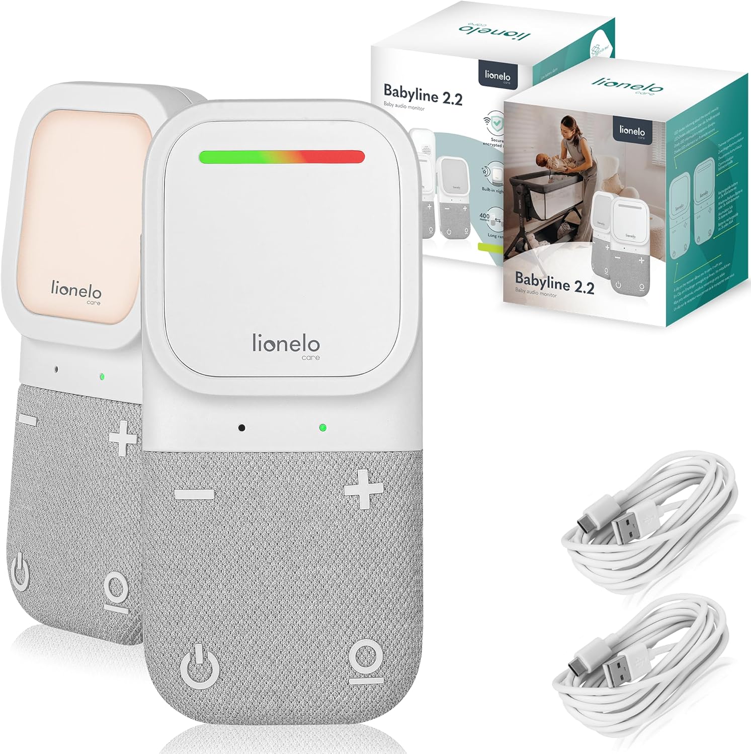 Lionelo Babyline 2.2 - Babymonitor Audio con Luce Notturna - immagine 1