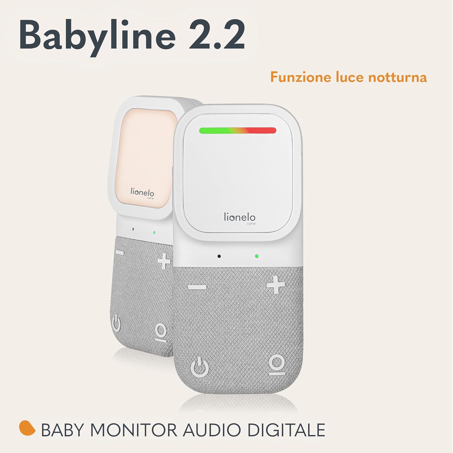 Lionelo Babyline 2.2 - Babymonitor Audio con Luce Notturna - immagine 2